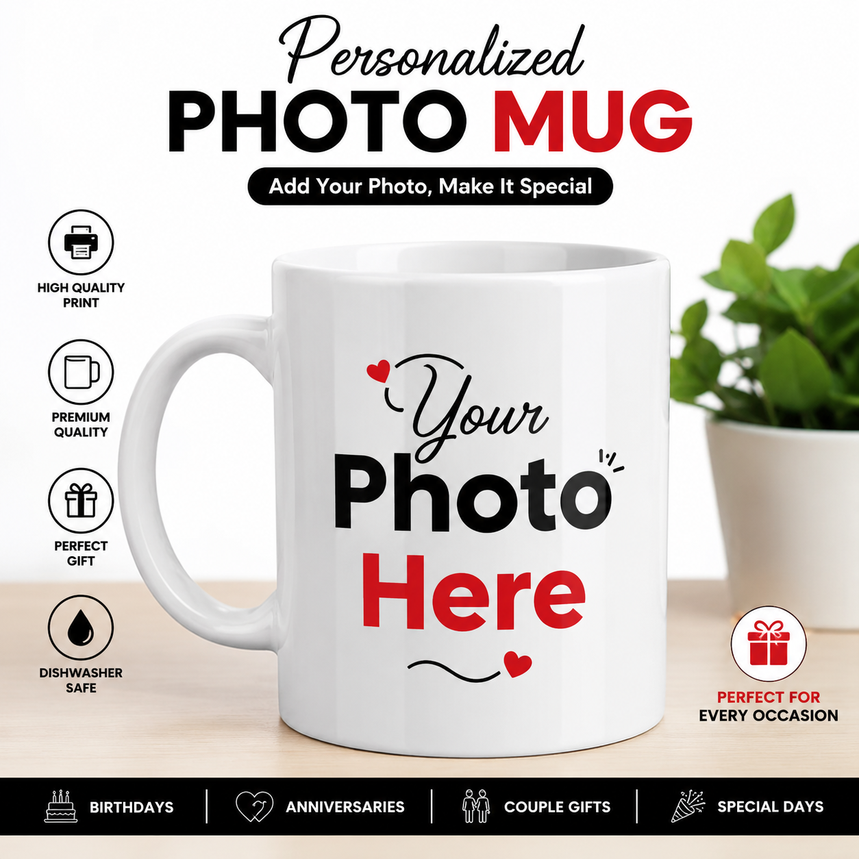 Personalized Photo Mug | Custom Name & Photo Gift | OSM Gift